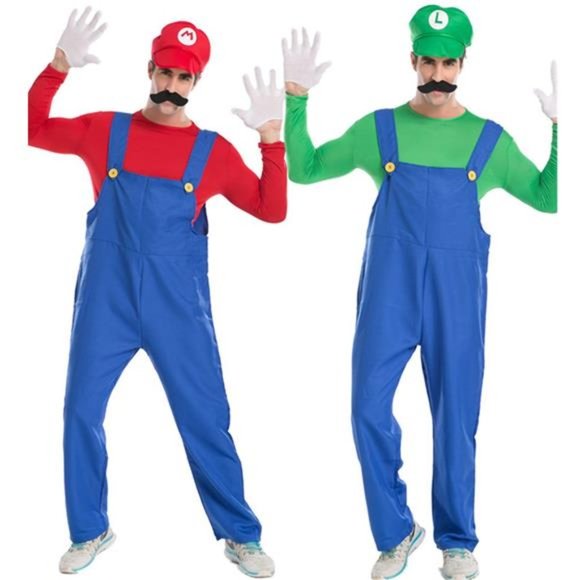 Mario Halloween Cosplay Costume for Men M - L Sizes Available - NWT - Picture 2 of 6